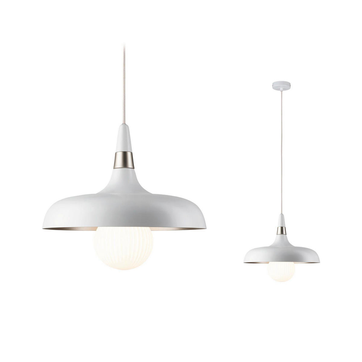 HÄNGELEUCHTE 34,2/30,0 cm  - Goldfarben/Weiß, Design, Metall (34,2/30,0cm) - Paulmann