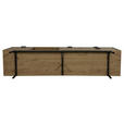 LOWBOARD META in 180/56,2/40 cm - Eichefarben/Anthrazit, Design, Holzwerkstoff/Metall (180/56,2/40cm) - Xora