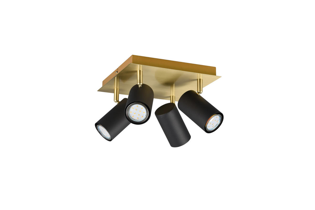 STRAHLER - Goldfarben/Schwarz, Basics, Metall (24/24/15cm) - Trio Leuchten