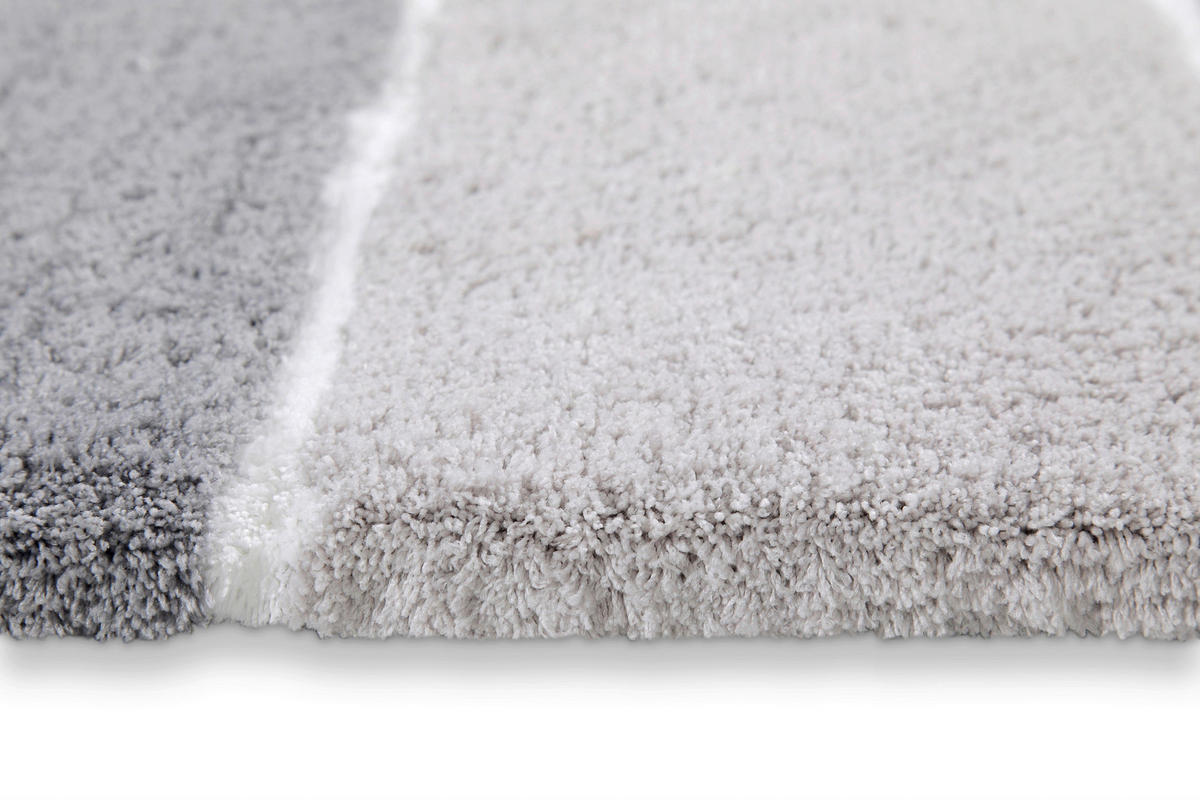 BADTEPPICH Grau 60/100 cm  - Grau, Basics, Kunststoff/Textil (60/100cm) - WECON HOME