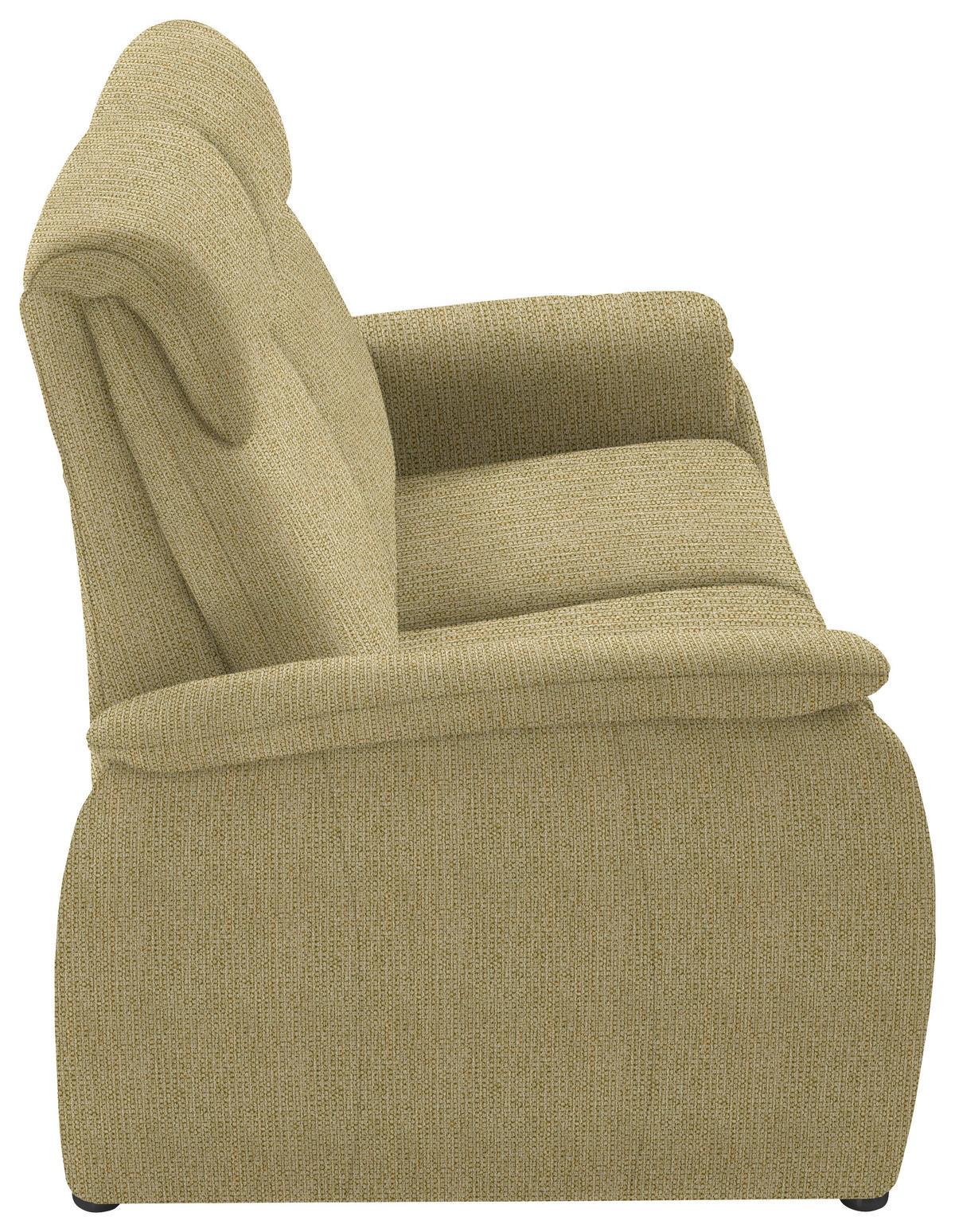 2,5-SITZER in Flachgewebe Gelb, Hellgrün  - Gelb/Schwarz, KONVENTIONELL, Textil/Metall (178/107/97cm) - Pure Home Comfort