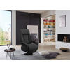 RELAXSESSEL Echtleder    - Chromfarben/Schwarz, KONVENTIONELL, Leder/Metall (74/111/77cm) - Sit & More