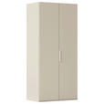 DREHTÜRENSCHRANK 101/235/61 cm,  in Champagner, 2-türig  - Champagner, Basics, Holzwerkstoff/Metall (101/235/61cm) - Novel