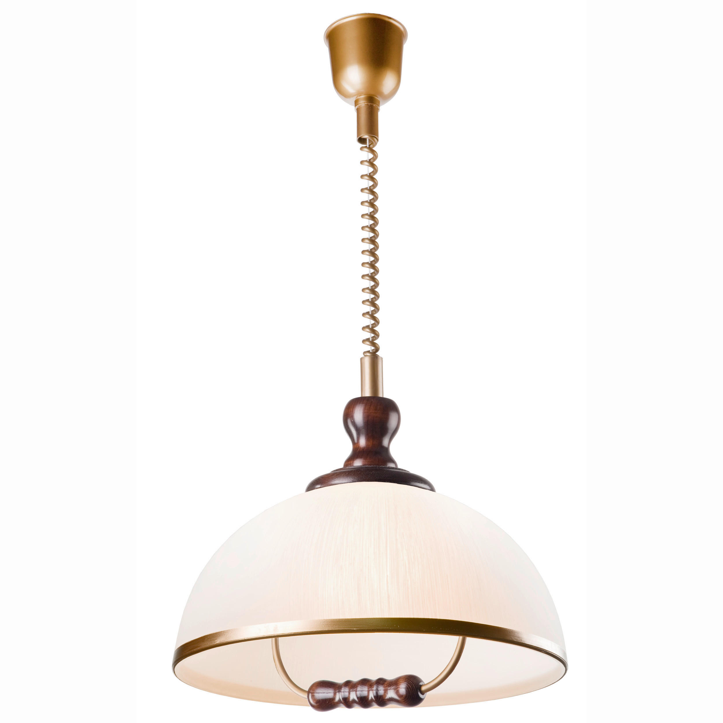 PENDELLEUCHTE Ramona 64/30/64 cm   - Haselnussfarben, Natur, Glas/Holz (64/30/64cm)