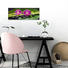 Pflanzen, Steine, Wasser, Zen Glasbild "Bamboo Purple" - Multicolor, Basics, Glas (80/30cm) - EUROGRAPHICS
