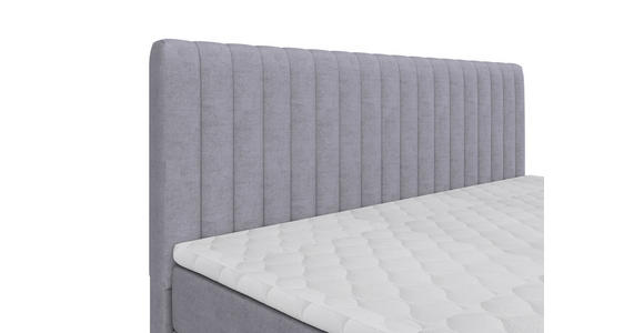 BOXBETT 180/200 cm  in Silberfarben  - Silberfarben/Schwarz, Basics, Kunststoff/Textil (180/200cm) - Carryhome