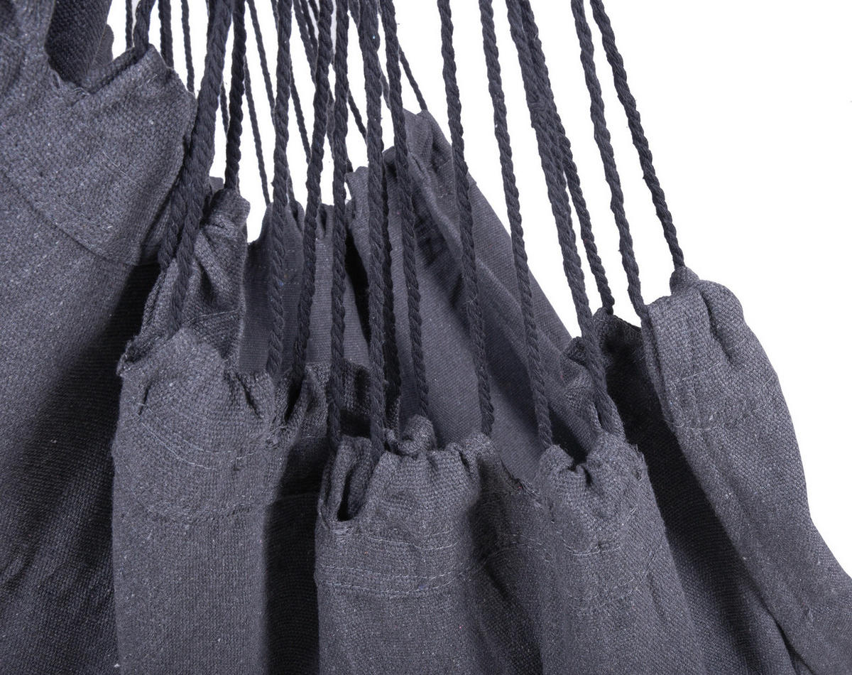 ZÁVĚSNÉ KŘESLO  - antracitová/světle hnědá, Trend, dřevo/textil (90/120/60cm) - Gardenson