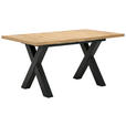 ESSTISCH Schwarz, Eiche Artisan rechteckig  ausziehbar, in verschiedenen Holzdekoren erhältlich  - Schwarz/Eiche Artisan, KONVENTIONELL, Holzwerkstoff (160-210/90/75cm) - Hom`in