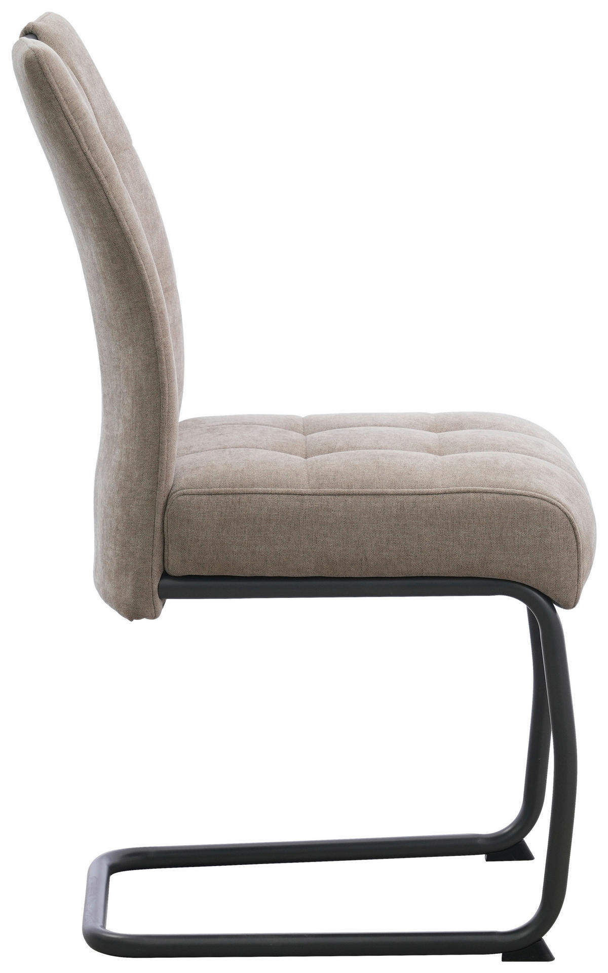 SCHWINGSTUHL   Mikrofaser  - Dunkelgrau/Beige, MODERN, Textil/Metall (44/95/61cm) - MID.YOU