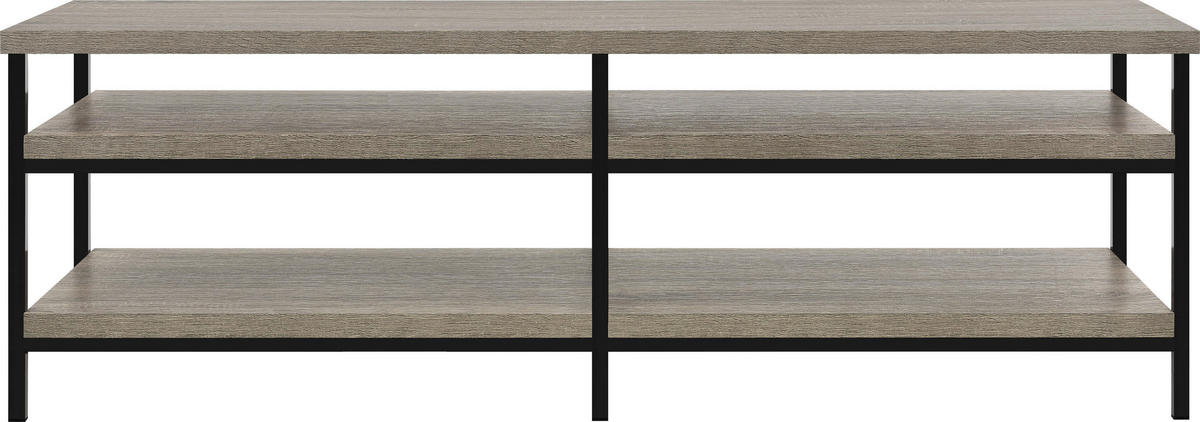 LOWBOARD Elmwood  in 153/50/45 cm  - Eichefarben/Schwarz, Design, Holzwerkstoff (153/50/45cm) - MID.YOU