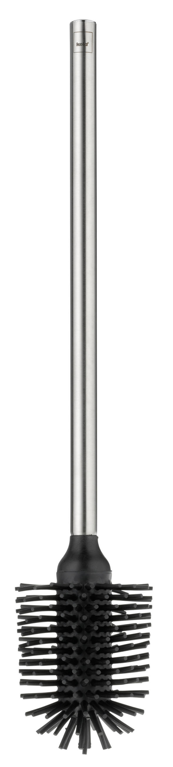 WC-BÜRSTE in Metall  Kunststoff   - Silberfarben, Basics, Kunststoff/Metall (8/42cm) - Kela