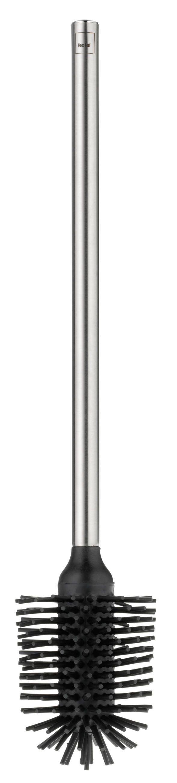 WC-BÜRSTE in Metall  Kunststoff   - Silberfarben, Basics, Kunststoff/Metall (8/42cm) - Kela