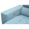 ECKSOFA  in Chenille Hellblau  301/207 cm  - Chromfarben/Hellblau, Design, Textil (301/207cm) - Xora