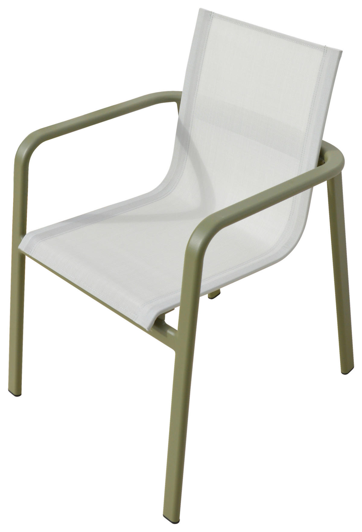 STAPELSESSEL Aluminium Grün, Beige  - Beige/Grün, Design, Textil/Metall (57/84/68cm) - Ambia Garden