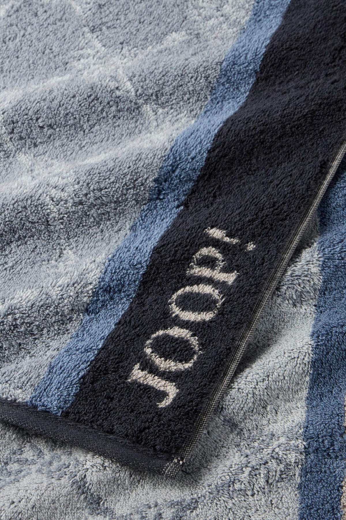DUSCHTUCH LINES STRIPES 80/150 cm  - Blau, Basics, Textil (80/150cm) - Joop!
