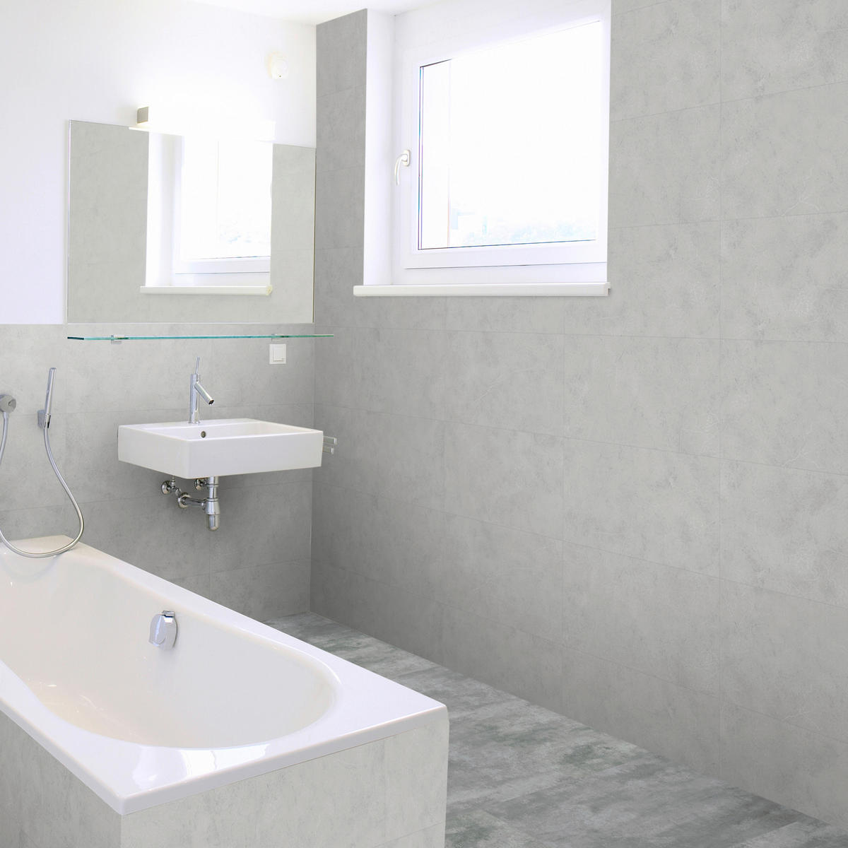 Vinyl für die Wand  - Hellgrau, MODERN, Kunststoff (60/30/0,37cm)