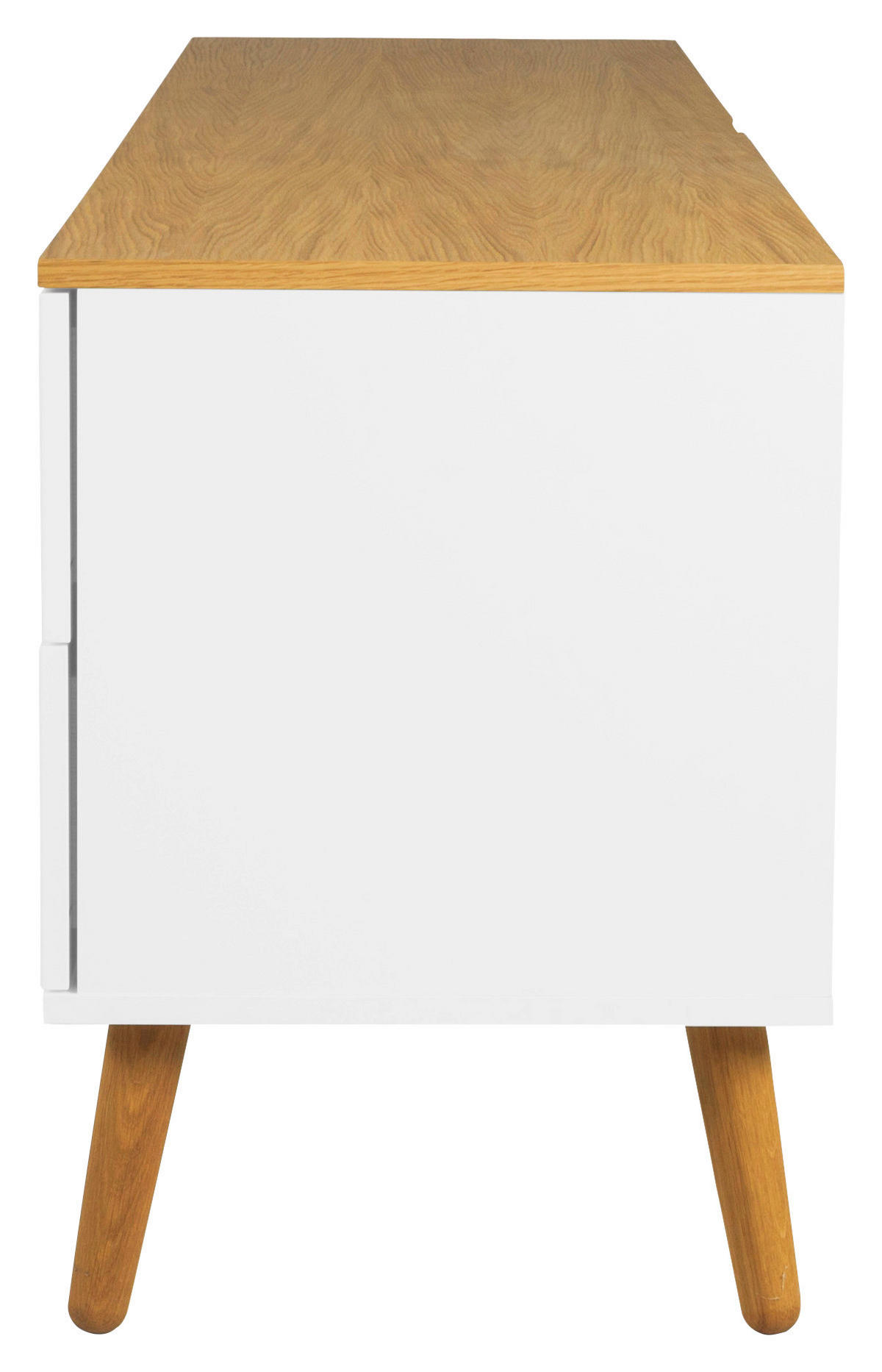 TV-ELEMENT - Eichefarben/Weiß, Design, Holz/Holzwerkstoff (162/60/43cm)