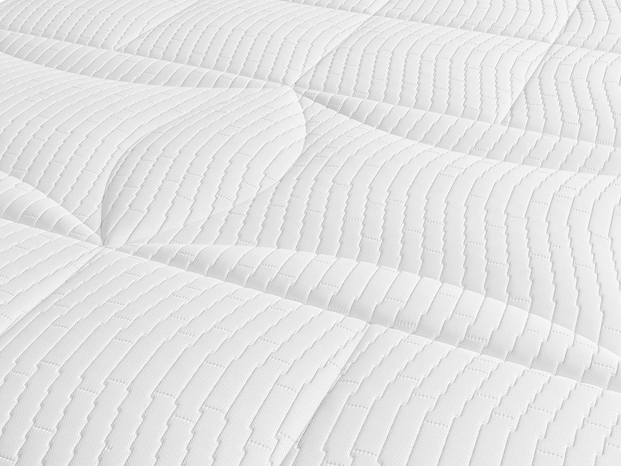 TASCHENFEDERKERNMATRATZE BIG STAR H5 120/200 cm Höhe ca. 22 cm  - Weiß, Basics, Textil (120/200cm) - MALIE