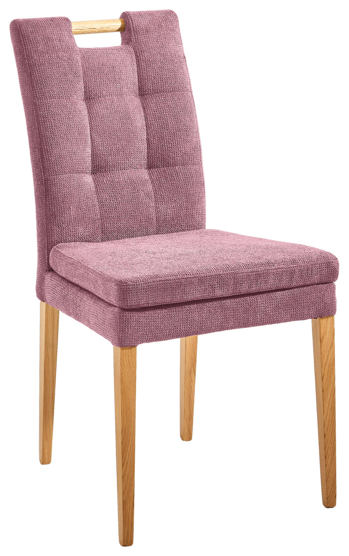 SZÉK fa, textil tölgyfa színű, fáradt rózsaszín  - tölgyfa színű/fáradt rózsaszín, Konventionell, textil/fa (47/91,5/59cm) - Cantus