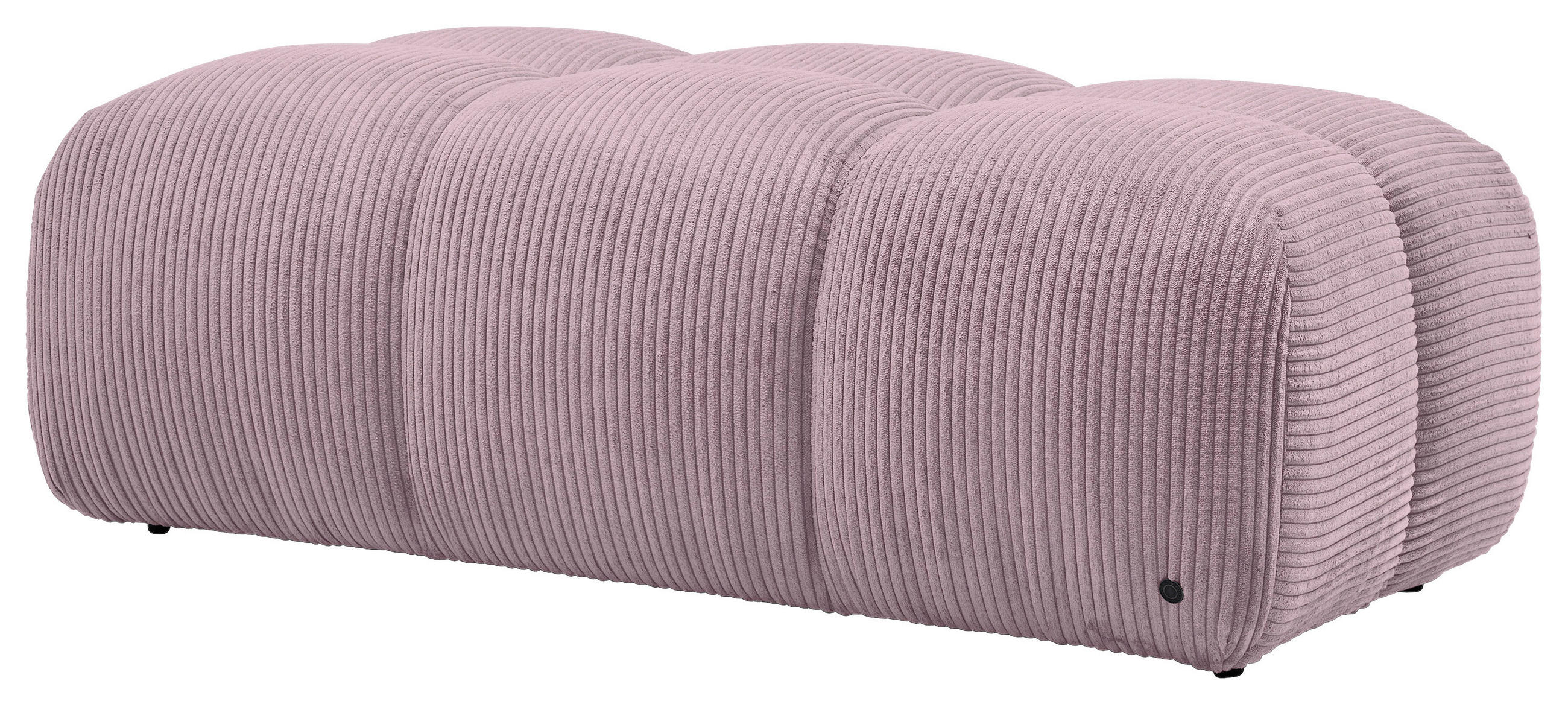 HOCKER Cord Mauve  - Mauve/Schwarz, KONVENTIONELL, Kunststoff/Textil (105/43/90cm) - Tom Tailor