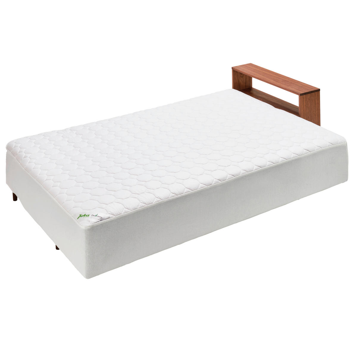 SCHLAFSOFA in Textil Olivgrün  - Nussbaumfarben/Olivgrün, Natur, Holz/Textil (228/90/100cm) - Joka