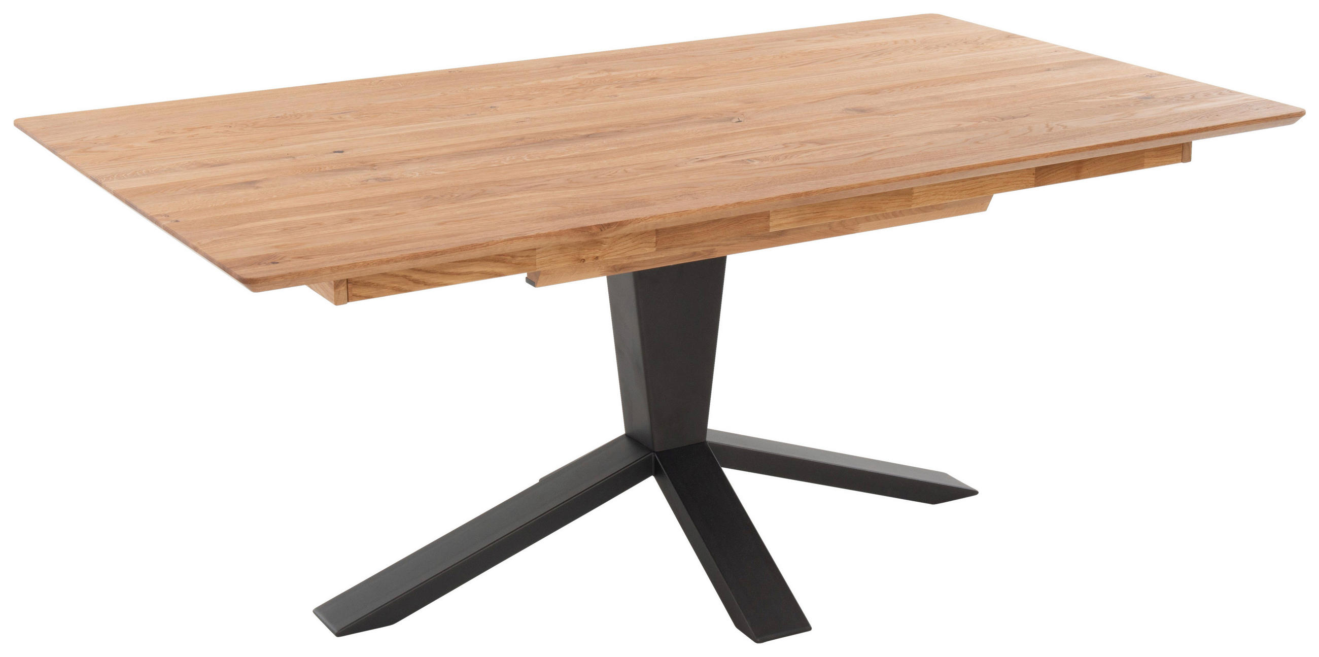 ESSTISCH Eichefarben rechteckig  ausziehbar, in verschiedenen Größen erhältlich  - Eichefarben/Anthrazit, Design, Holz/Metall (160-245/90/77cm) - Bert Plantagie