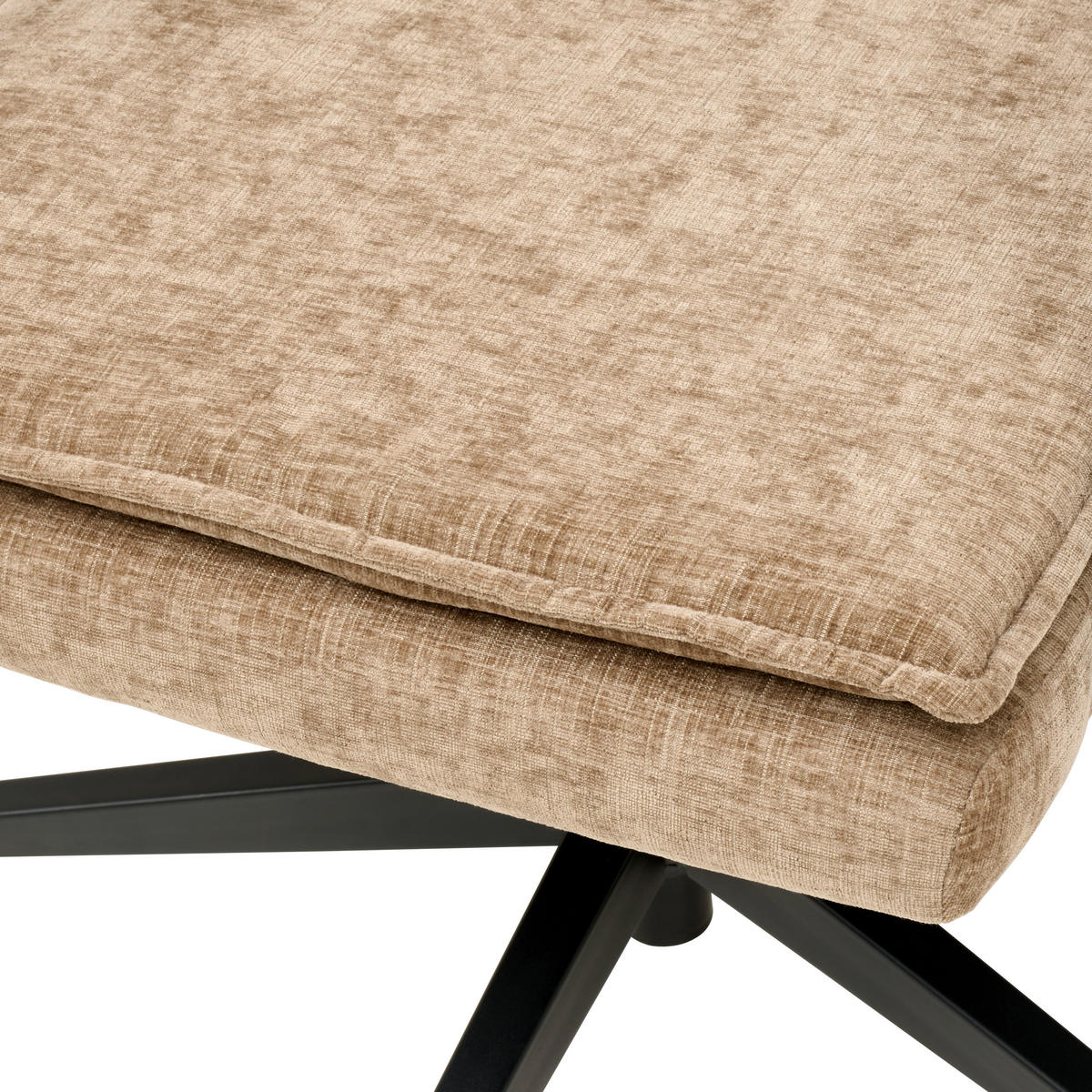 CHEFSESSEL Webstoff Braun  - Schwarz/Braun, Modern, Kunststoff/Textil (58/110-120/62cm) - MID.YOU