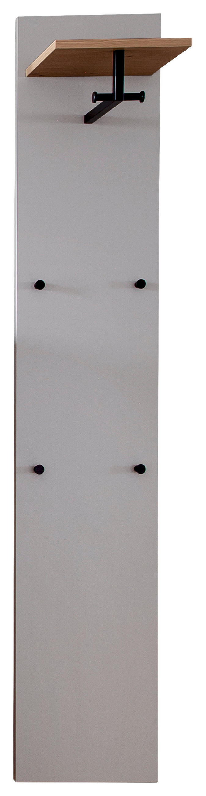 GARDEROBENPANEEL 34/180/29 cm  - Eiche Bianco/Grau, Design, Holzwerkstoff (34/180/29cm) - Moderano