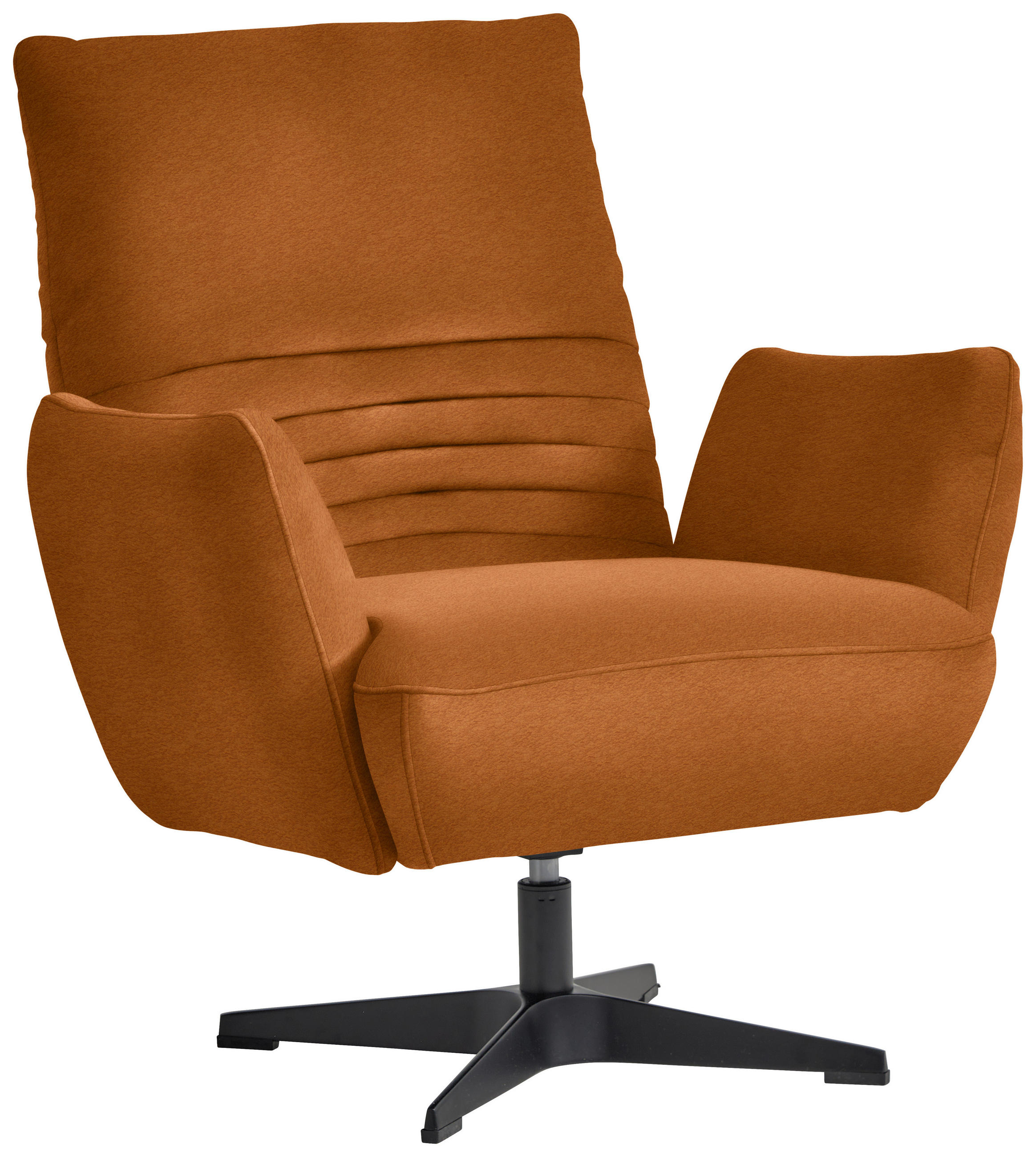 SESSEL in Teddystoff Cognac  - Cognac/Schwarz, Design, Textil/Metall (60/94/86cm) - Dieter Knoll