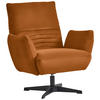 SESSEL in Teddystoff Cognac  - Cognac/Schwarz, Design, Textil/Metall (60/94/86cm) - Dieter Knoll