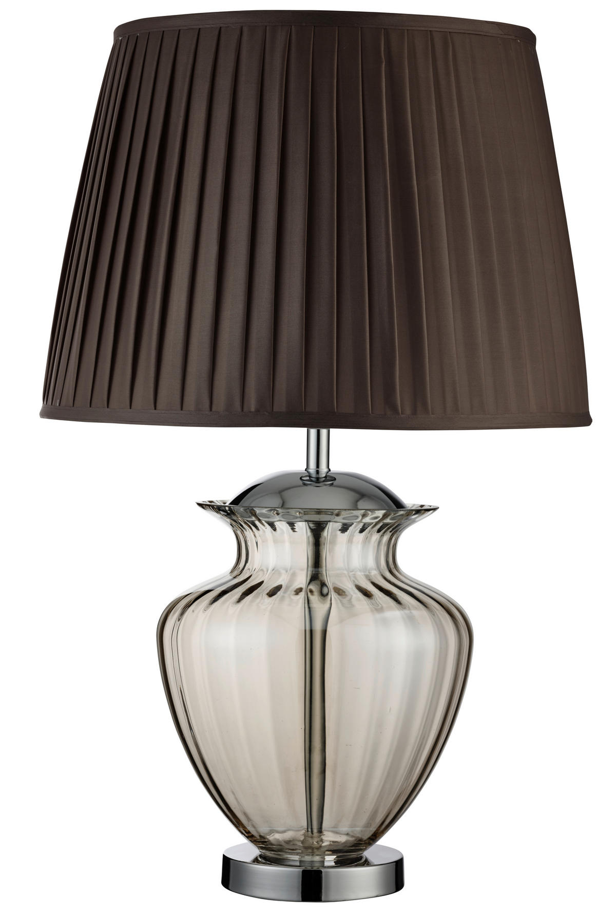 NAMIZNA SVETILKA  Elina      42/69 cm       - barve kroma/barve jantarja, Konvencionalno, kovina/steklo (42/69cm)
