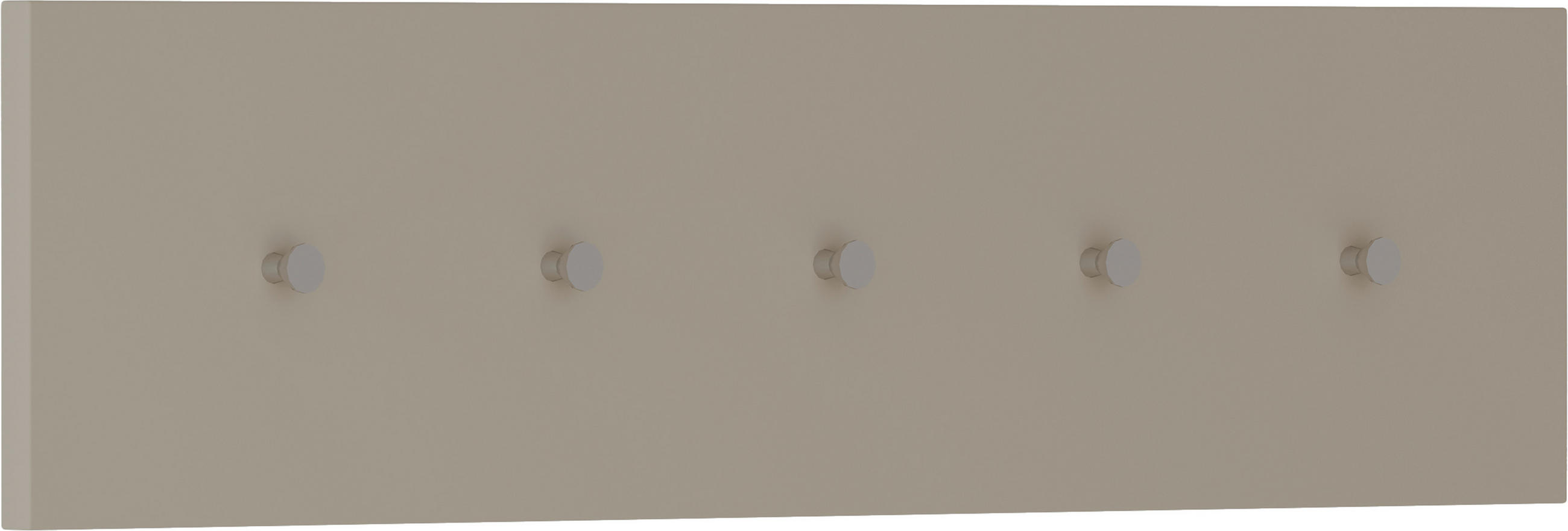 HAKENLEISTE  in Sandfarben  - Sandfarben, Design, Holzwerkstoff/Metall (100/25/5cm) - Moderano