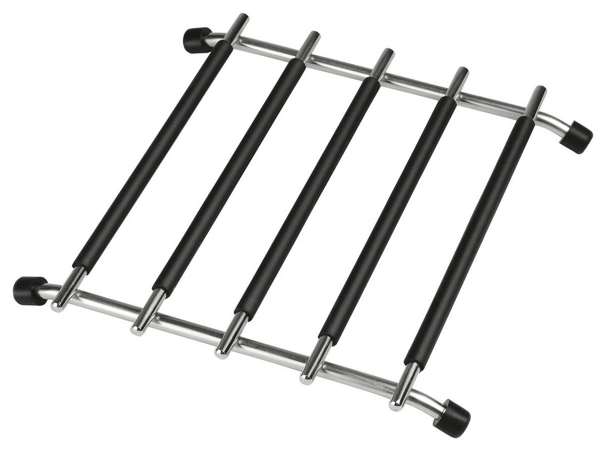 TOPFUNTERSETZER Metall, Kunststoff Schwarz  - Schwarz, Basics, Kunststoff/Metall (20/20/1cm) - Justinus