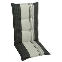 SESSELAUFLAGE in Anthrazit, Creme, Schwarz, Weiß  - Anthrazit/Creme, Design, Textil (50/7/108cm)