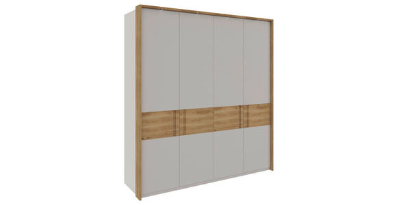 DREHTÜRENSCHRANK  in Eichefarben, Hellgrau  - Eichefarben/Hellgrau, MODERN, Holz/Holzwerkstoff (201,2/225/60cm) - Xora