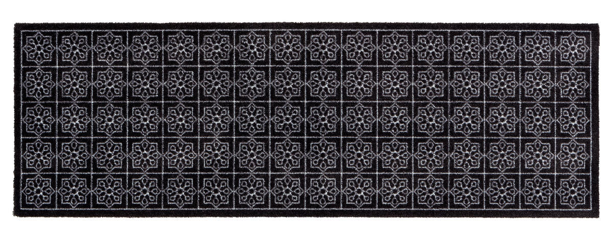 OTIRAČ ZA OBUĆU 50/150 cm   - bela/crna, Osnovno, tekstil (50/150cm)