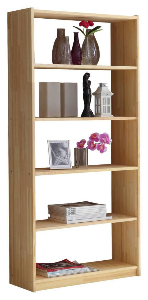 REGAL Kiefer vollmassiv Naturfarben  - Naturfarben, MODERN, Holz (80/179/31cm) - MID.YOU