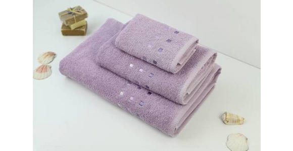 FROTTIERSET Lila 4-teilig - Lila, Textil (50/100cm) - Esposa