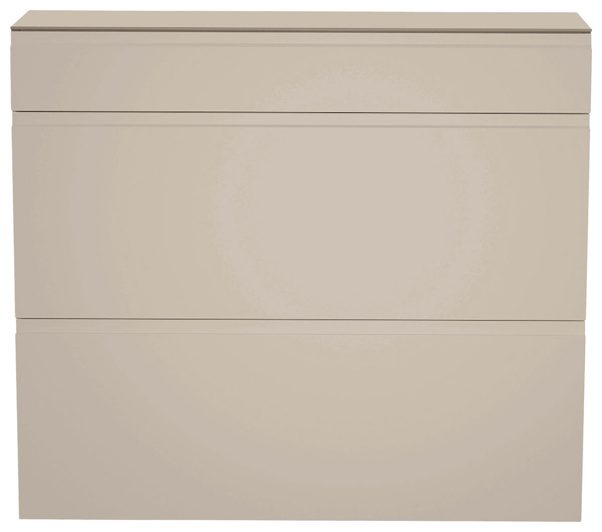 HÄNGESCHUHSCHRANK Taupe  - Taupe, Design, Glas/Holzwerkstoff (110/96/33cm) - Moderano