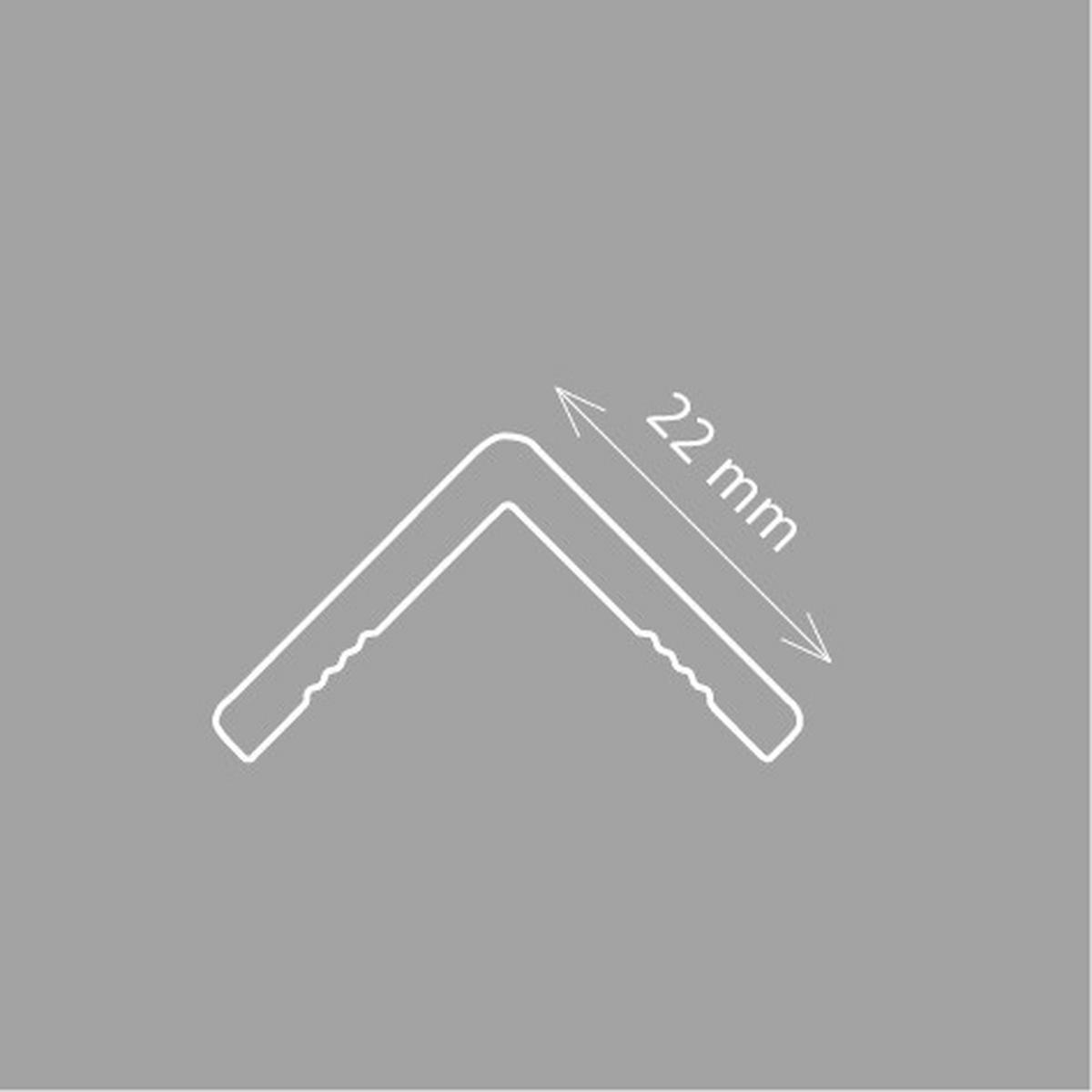 ZIERLEISTE 200/2,2/2,2 cm Weiß Kunststoff  - Weiß, Design, Kunststoff (200/2,2/2,2cm)
