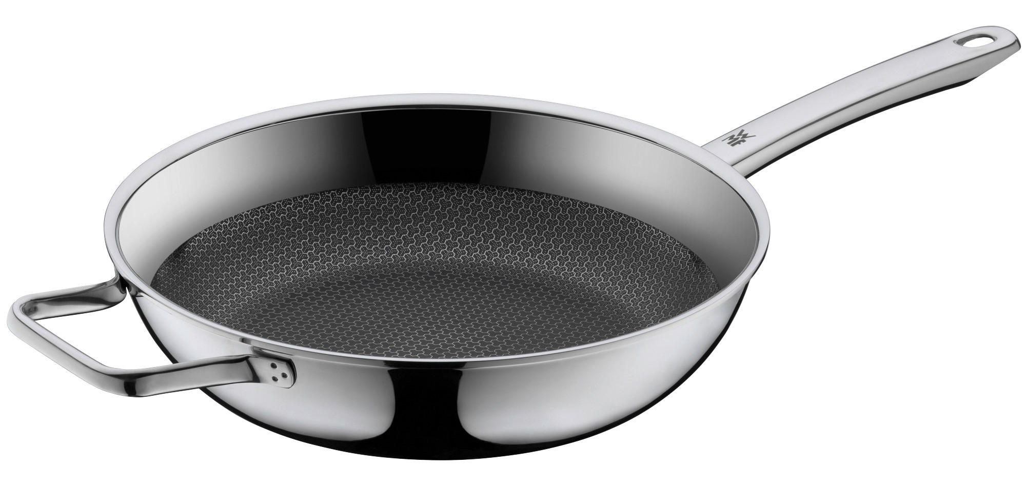 BRATPFANNE Profi Resist 28 cm - Silberfarben/Schwarz, Metall (28cm) - WMF