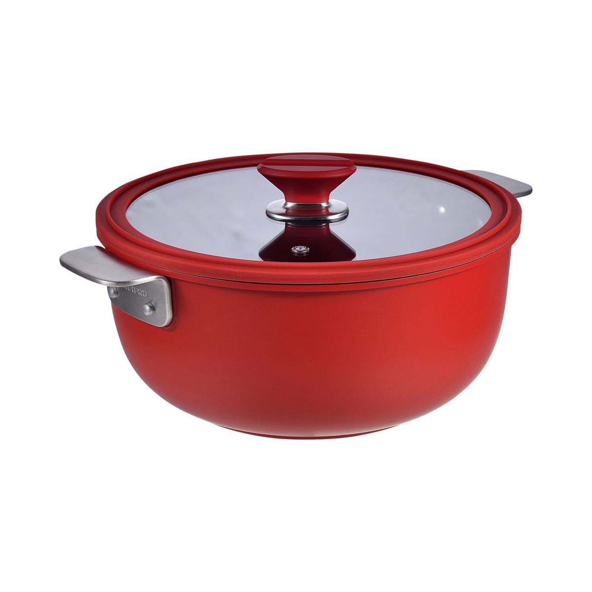KOCHTOPFSET SHARE PLAY 10-teilig  - Rot/Schwarz, Basics, Glas/Metall (30.3/32/32.6cm) - Masterpro
