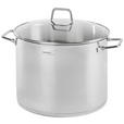 SUPPENTOPF Perfect Cooking 11 L  - Klar/Edelstahlfarben, Basics, Glas/Metall (28/20cm) - Homeware Profession.