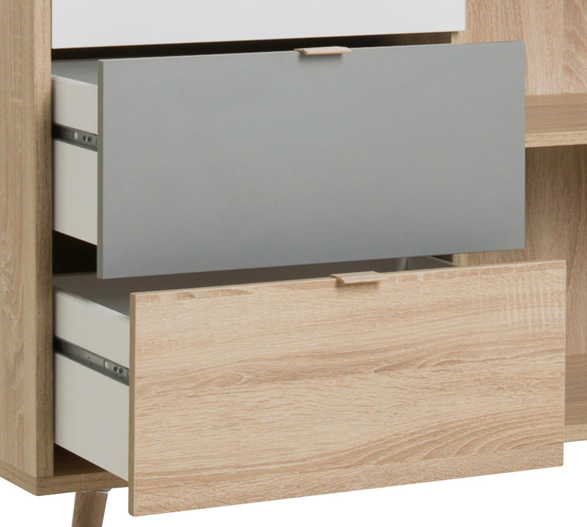 KOMMODE  in 103/87/40 cm  - Eichefarben/Petrol, Trend, Holzwerkstoff (103/87/40cm) - MID.YOU
