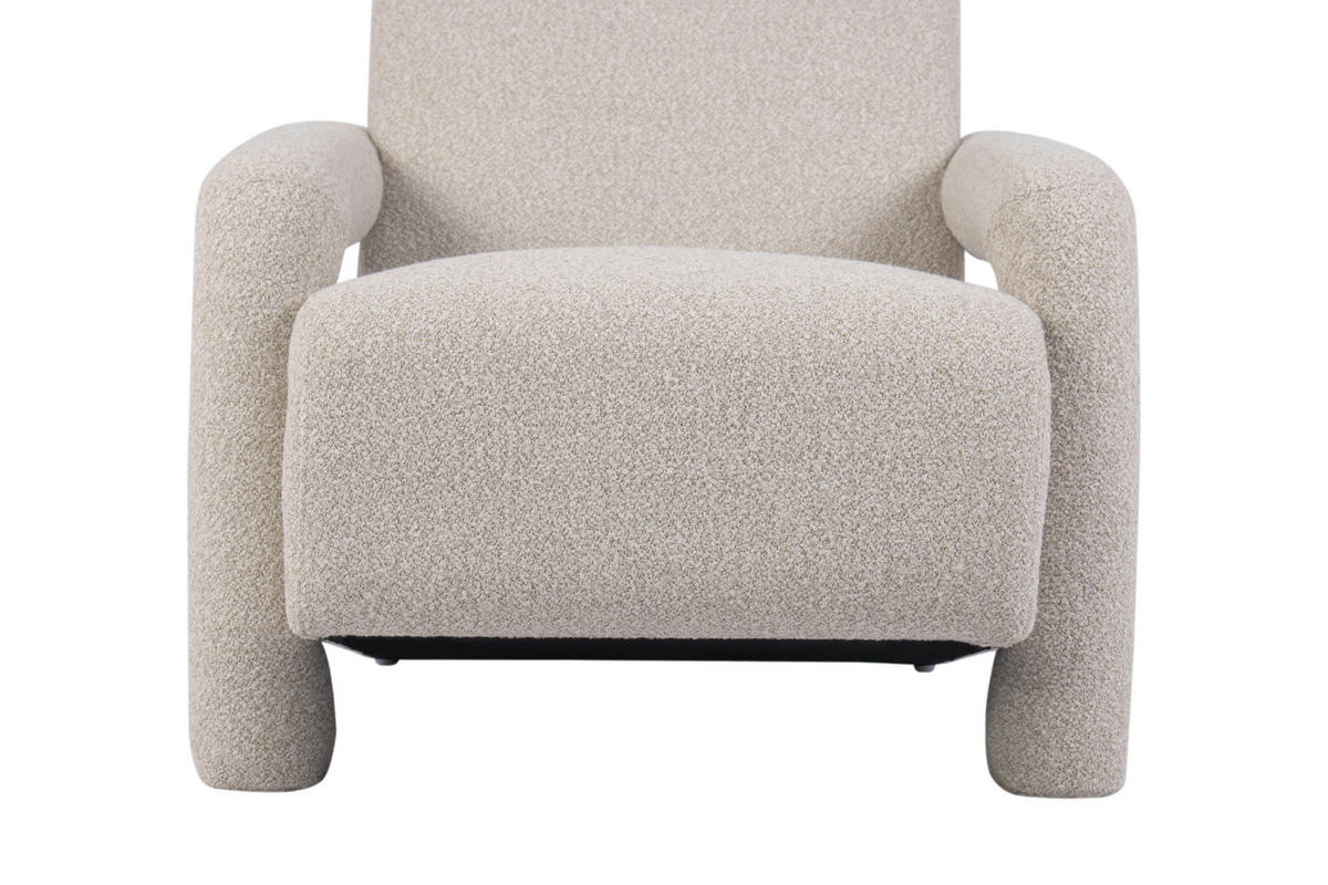 SESSEL in Bouclé Beige  - Beige, Design, Holz/Textil (78/90/73cm) - Livetastic
