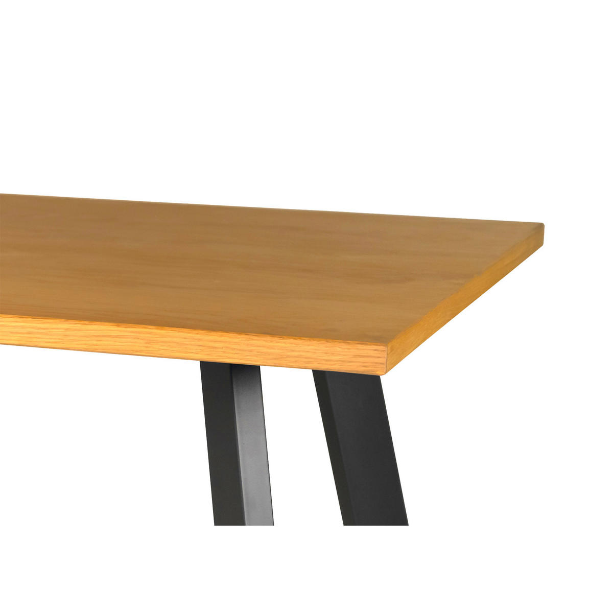 SOFFBORD i trä 130/65/45 cm  - svart/ekfärgad, Modern, metall/trä (130/65/45cm) - Niels Andersson