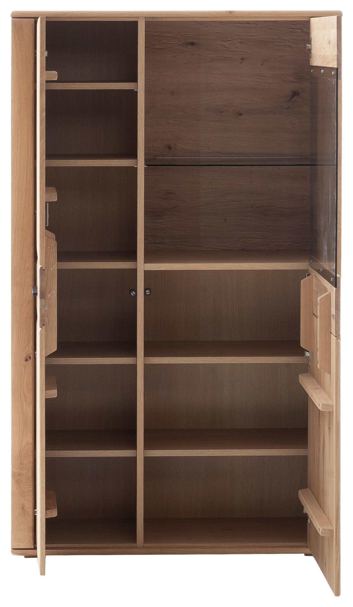 HIGHBOARD Eichefarben  94/157/37 cm  - Eichefarben/Anthrazit, Konventionell, Glas/Holz (94/157/37cm) - Cantus