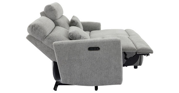 ECKSOFA  in Webstoff Grau  212/101 cm  - Schwarz/Grau, Design, Kunststoff/Textil (212/101cm) - Carryhome