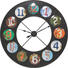 WANDUHR Multicolor - Multicolor, Basics, Glas/Metall (119/8cm) - KARE-Design