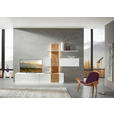 WOHNWAND  in Weiß, Eichefarben  305/190/52 cm  - Eichefarben/Weiß, Design, Holz/Holzwerkstoff (305/190/52cm) - Ambiente